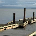 Photo provided by the Port of Coupeville. The massive storm that ripped across Whidbey last week created two large ruptures in the Coupeville Wharf docks frame, affecting the part that is usually accesible by boaters.