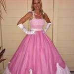 (Photos provided) Wearing her prom dress to her 30th high school reunion helped Susan Lindgren raise $2,000.