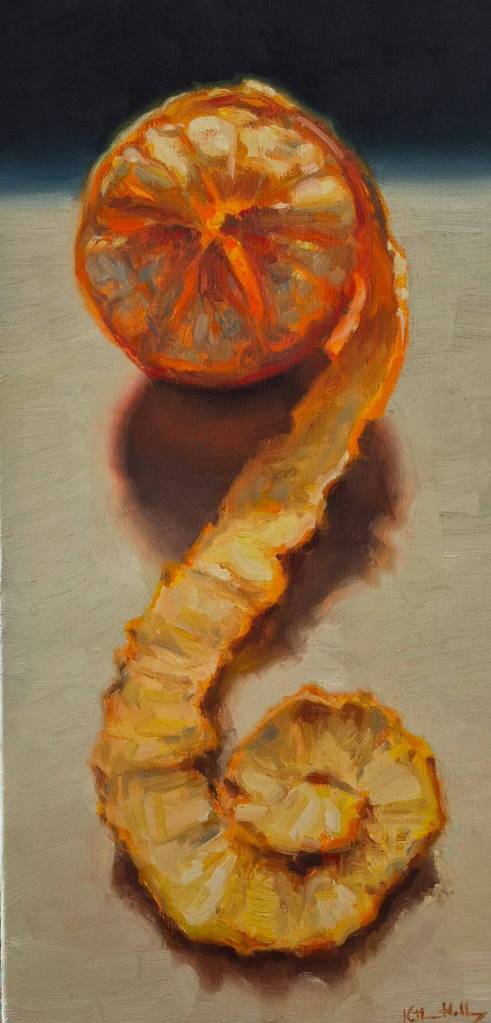 (Photo provided) Holley paints a lot of citrus because she loves the bright chromatic color, while being a very everyday accessible produce, she said.