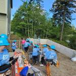 Photo provided by Habitat for Humanity of Island County
Volunteers at the annual Women Build Event in 2024 worked on the Holmes Harbor home.