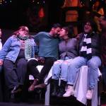 (Photo by Marina Blatt) The rock musical, RENT, follows the story of a group of friends living like there is no tomorrow as they face lifes struggles and embrace the strength of community. From left are Ashley Cappelli, Shelbie Monotoya, Cris Matochi, Karla Luna, Andrew Pierzchala and Karl Borja.