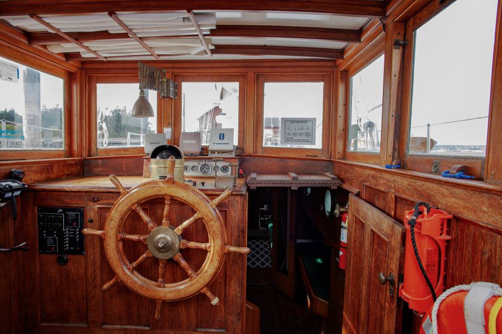(Photo provided) The pilothouse, pictured from the inside here, is one of the Suvas most distinctive features.