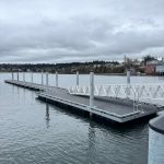 (Photo provided) It took four days in total to install the new dock.