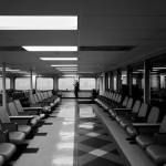 (Photo by Roddy Blelloch) Black-and-white photography shows the contrast on the ferry.