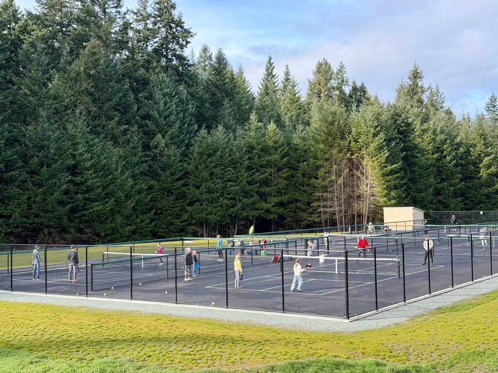 Photo provided by South Whidbey Parks and Rec. New pickleball courts are a popular spot.