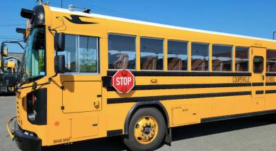 Photo provided. The school district operates five different busses along five routes daily.