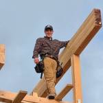 Ryan Peacock, owner of Peacock Construction, bought the building in Langley.