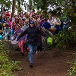 Photo by David Welton. Kids scavenged the forest at Dan Porter Park hoping to find eggs full of candy and tickets. This year the Clinton egg hunt will take place at at the Thirsty Crab Brewery and Event Space.