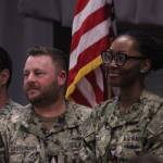 Cryptologic Technician First Class Chivaun M. Sosa, pictured on the right here, won Sea Sailor of the Year.