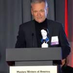 Mike Hawley presented the award in the Fact Crime category of the Edgar Awards.