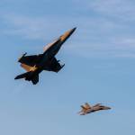 (Photo by Joe A. Kunzler) Two Growlers collided at an airshow on Sunday in Idaho.