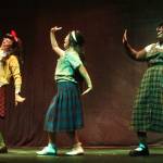 The street urchins, played by Karla Luna, Marianne Campos and Ivana Fragale, have to perform incredibly technical songs, which require them to switch ranges nearly every other line, all while harmonizing.