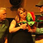 Photos by Marina Blatt
Little Shop of Horrors follows a struggling florist whose mysterious plant promises fame and fortune  so long as it keeps getting fed. From left are Lachlan Waterbury, Katelyn Duvall and Ethan Johnson.