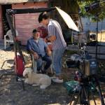 (Photo provided) Wolfe mics up Riley Starks, the executive director of the Salish Center for Sustainable Fishing Methods on Lumni Island. Wolfe was awarded a $40,000 production grant, giving him and his team six months to complete research, outreach, production and post-production.