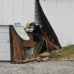 (Photo by Allyson Ballard) Two buildings were damaged by the crash.