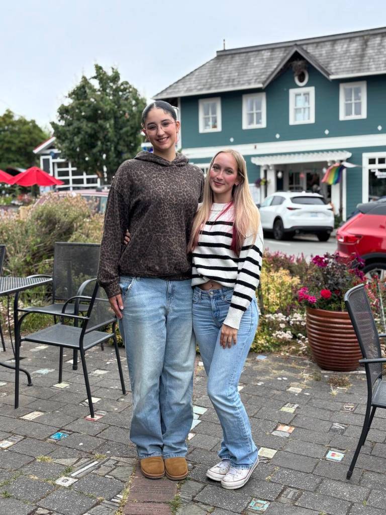 Photo by Kate Poss
Madison Guzman, at left, and Maliya Thrasher are this years fair ambassadors.
